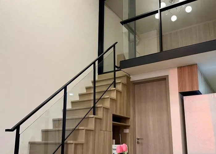 5 Min Walk To Bts Onnut Duplex Loft At Sukhumvit Appartamento