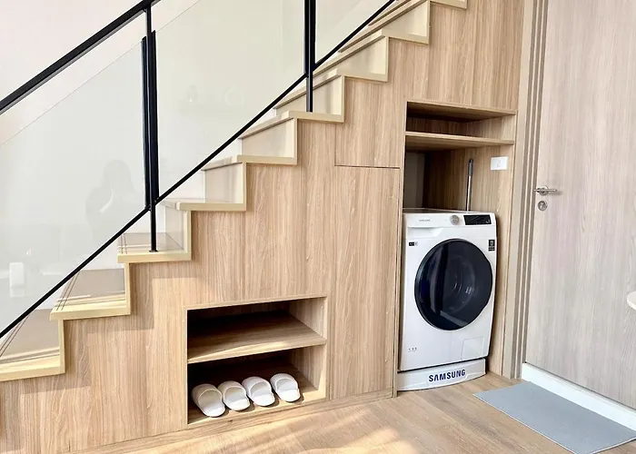 5 Min Walk To Bts Onnut Duplex Loft At Sukhumvit *